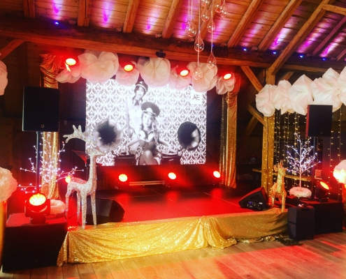 Stage equipment for private party